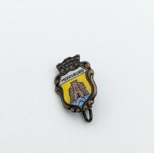 Vintage Meersburg, Germany silver (800?) tourist badge pin